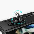 Armor Case for do Samsung Galaxy Z Fold 4 5G, Nox Case Ring, black