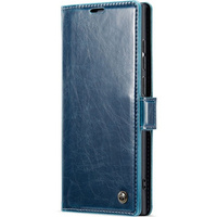 CASEME flip case for Samsung Galaxy S22 Ultra, Waxy Textublue, blue