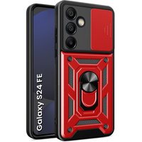Case for Samsung Galaxy S24 FE, CamShield Slide, red