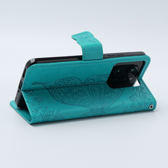 Flip case for Xiaomi 13T / 13T Pro, Butterfly, blue