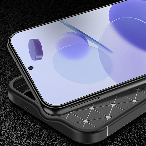 Case for Poco F5 5G, Carbon Gel, black