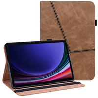 Case for Samsung Galaxy Tab S10 Lite / S10 FE / S9 FE / S9, Classic, with space for stylus, brown