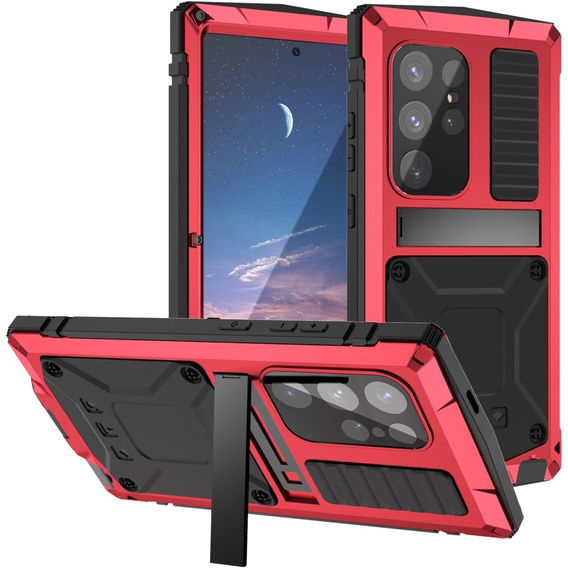 Armored case for Samsung Galaxy S25 Ultra, R-JUST, red