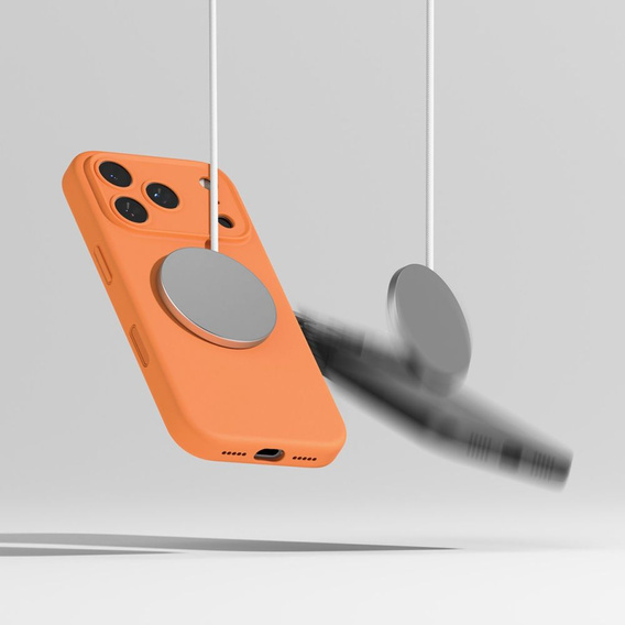 Ringke case for iPhone 17 Pro Max, Silicone Magnetic MagSafe, Tangerine