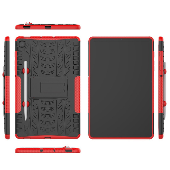 Case for Samsung Galaxy Tab S6 Lite, Tire Armor, red