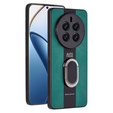 Case for Realme 12 Pro 5G / 12 Pro+ 5G, Leather Kickstand Ring, green