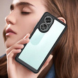 Case for Oppo A58 4G, Fusion Hybrid, transparent / black