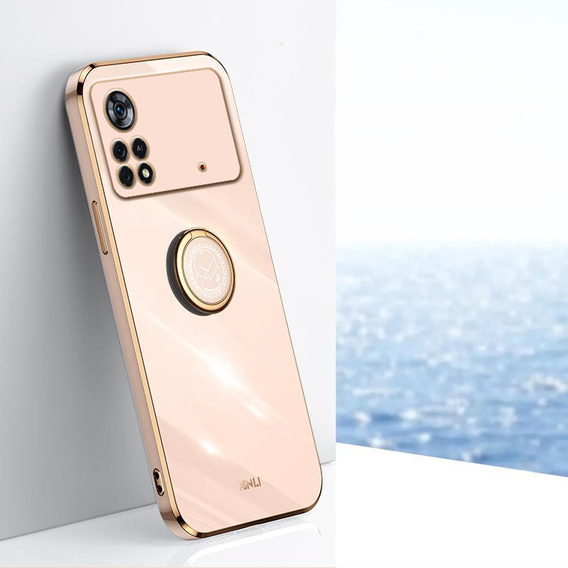 Case for Xiaomi Poco M4 Pro 4G, Electro Ring, pink