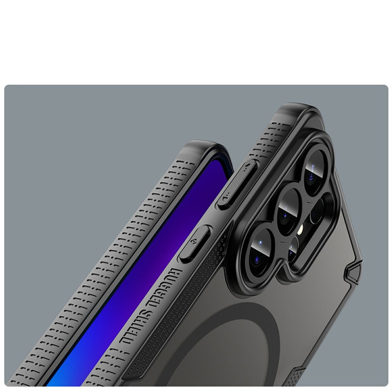 Armoured case for Samsung Galaxy S26 Ultra, for MagSafe, matte, black