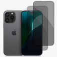 2x Tempered Privatization Glass for iPhone 17 Pro/17/16 Pro, ERBORD Anti-Spy