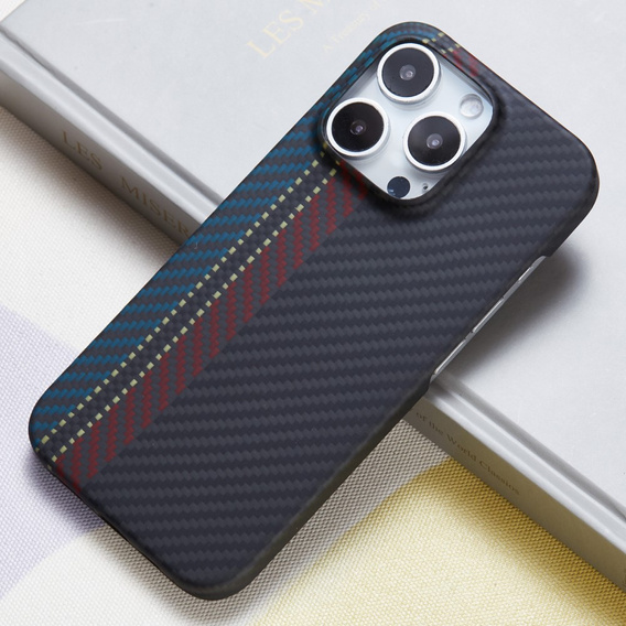 Case for iPhone 16 Pro, Aramid Fiber MagSafe, black 