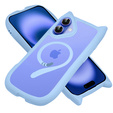 Case for iPhone 16, for MagSafe, Cute Cat, blue + Screen Glass