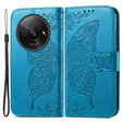 Flip case for Xiaomi Redmi A3, Butterfly, blue