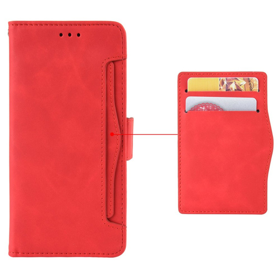 Flip case for Xiaomi 14 Ultra, Card Slot, red