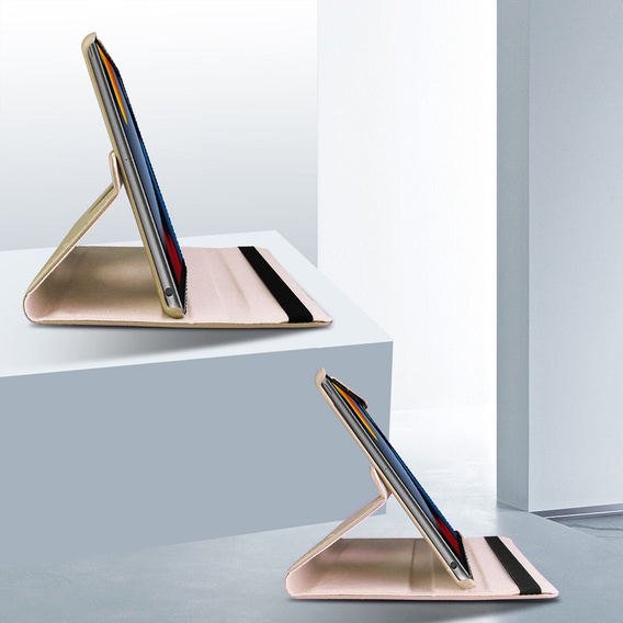 Case for iPad 10.9 2022 10 Gen TB330FU 10.95", Rotating 360, gold