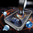 Case for iPhone 16 Pro, Shockproof, with glass, for MagSafe, grey