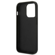 Karl Lagerfeld Case for iPhone 14 Pro Max, Saffiano Karl's Head Patch, silver