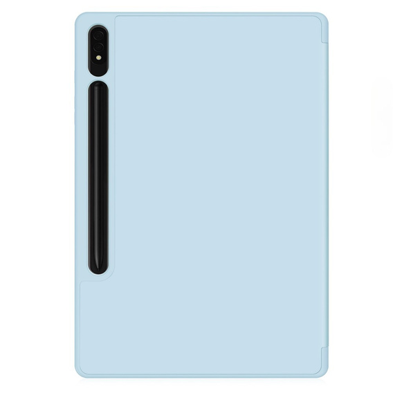 Case for Samsung Galaxy Tab S10+ Plus, Smartcase with stylus space, blue