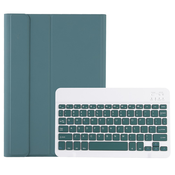 Case + keyboard Apple iPad Air 11" 6 gen. 2024, Leather Pen Slot, dark green