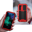 Armored case for Samsung Galaxy S23 Plus, R-JUST CamShield Slide, red