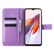 Flip case for Xiaomi Redmi 12C, Wallet, Smart Magnet, purple