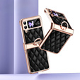 Case for Samsung Galaxy Z Flip 4 5G, Rhombus Grid