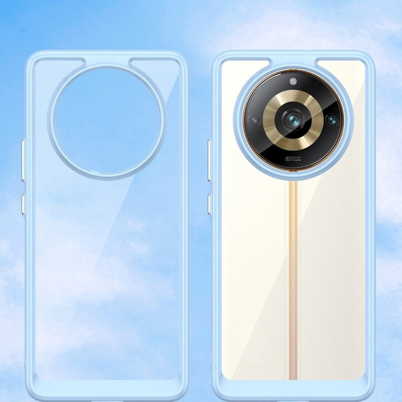 Case for Realme 11 Pro 5G / 11 Pro+ 5G, Fusion Hybrid, transparent / blue