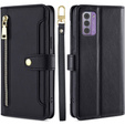 Flip case for Nokia G42, Wallet Zipper Pocket, black