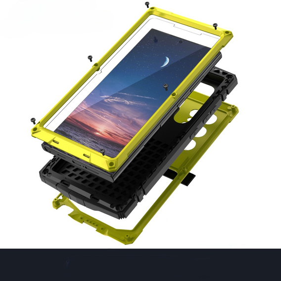Armored case for Samsung Galaxy S25 Ultra, R-JUST, yellow