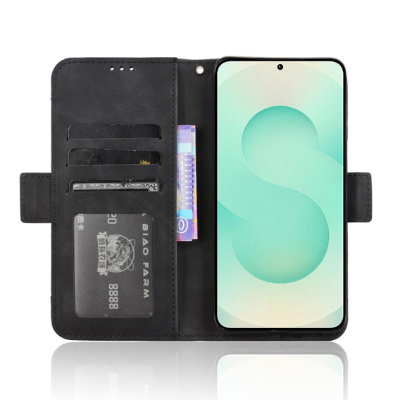 Flip case for Samsung Galaxy S25 Edge, Card Slot, black