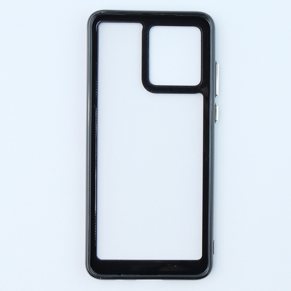 Case for Motorola Moto G84 5G, Fusion Hybrid, transparent / black