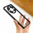 Case for Honor Magic 6 Lite 5G, Fusion Hybrid, with camera protection, transparent / black