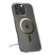 Spigen MagSafe Case for iPhone 16 Pro Max, Ultra Hybrid, transparent / gold + 9H Tempered Glass