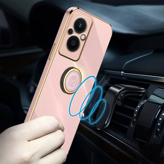 Case for Oppo Reno7 Lite, Electro Ring, pink