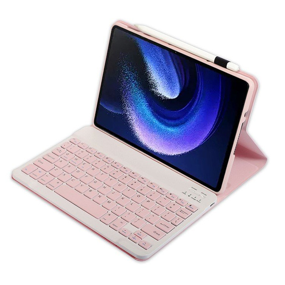 Case + keyboard Xiaomi Pad 6/6 Pro, pink rose gold