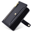 Flip case for Motorola Moto G84 5G, Wallet Zipper Pocket, black