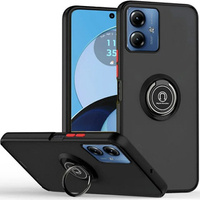 Case for Motorola Moto E14, Frosted Ring, black