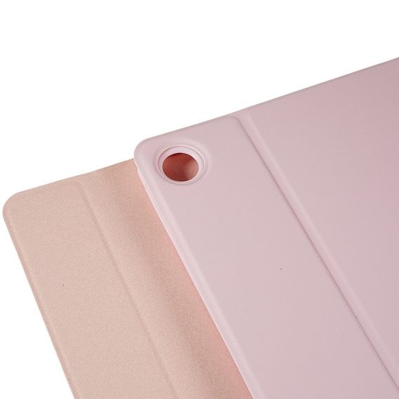 Case + keyboard Lenovo Tab M10 Plus Gen 3 TB-125F TB-128F, pink rose gold
