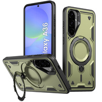 Case for Samsung Galaxy A36, Military MagSafe, green