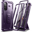 Armored case for Samsung Galaxy A34 5G, Dexnor Full Body (Two Frames), purple