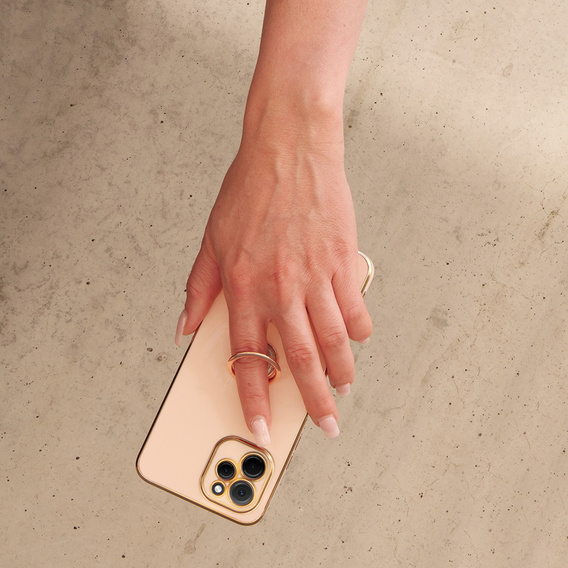 Case for Huawei Nova Y61, Electro Ring, pink rose gold