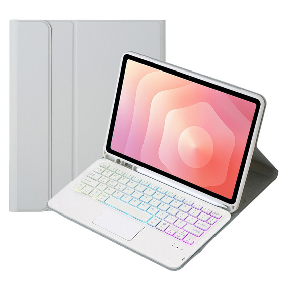 Case with illuminated Bluetooth keyboard and touchpad for Samsung Galaxy Tab S11