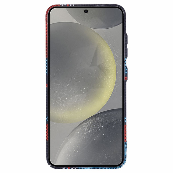 MagSafe's Samsung Galaxy S25+ Plus Case, Carbon Fiber, blue / red