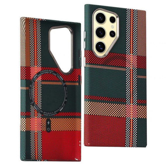 MagSafe's Samsung Galaxy S23 Ultra Case, Carbon Fiber, red / green