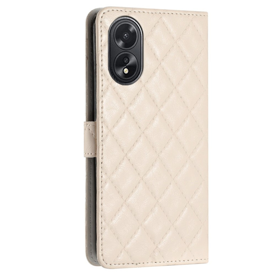 Flip case for Oppo A38 4G / Oppo A18 4G, Wallet, BINFEN COLOR, beige