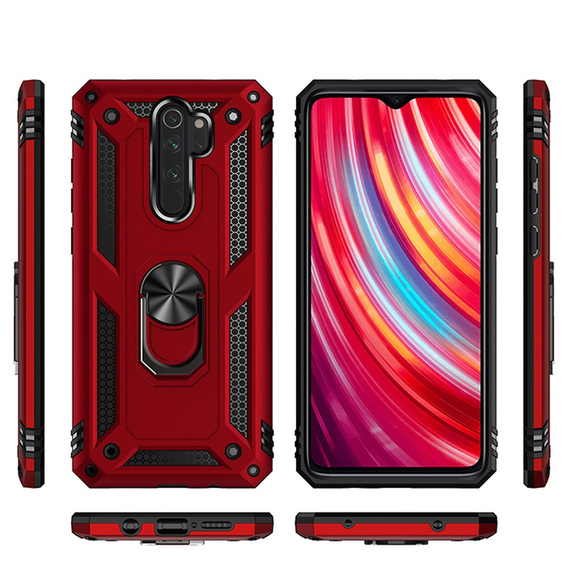 Armor Case for Xiaomi Redmi Note 8 Pro, Nox Case Ring, red
