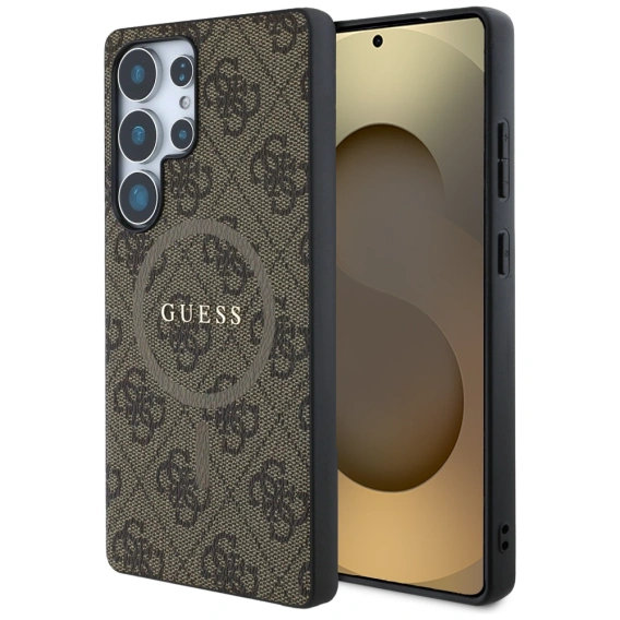 GUESS 4G Ring Classic Logo MagSafe Case for Samsung Galaxy S25 Ultra