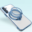 Magnetic Case for Samsung Galaxy A56, for MagSafe, blue + 9H Glass