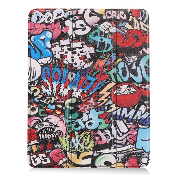 Case for Apple iPad Air 11" 6 gen. 2024 (A2902, Smartcase, graffiti