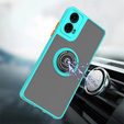 Case for Motorola Moto G24 / G24 Power / G04, Frosted Ring, blue